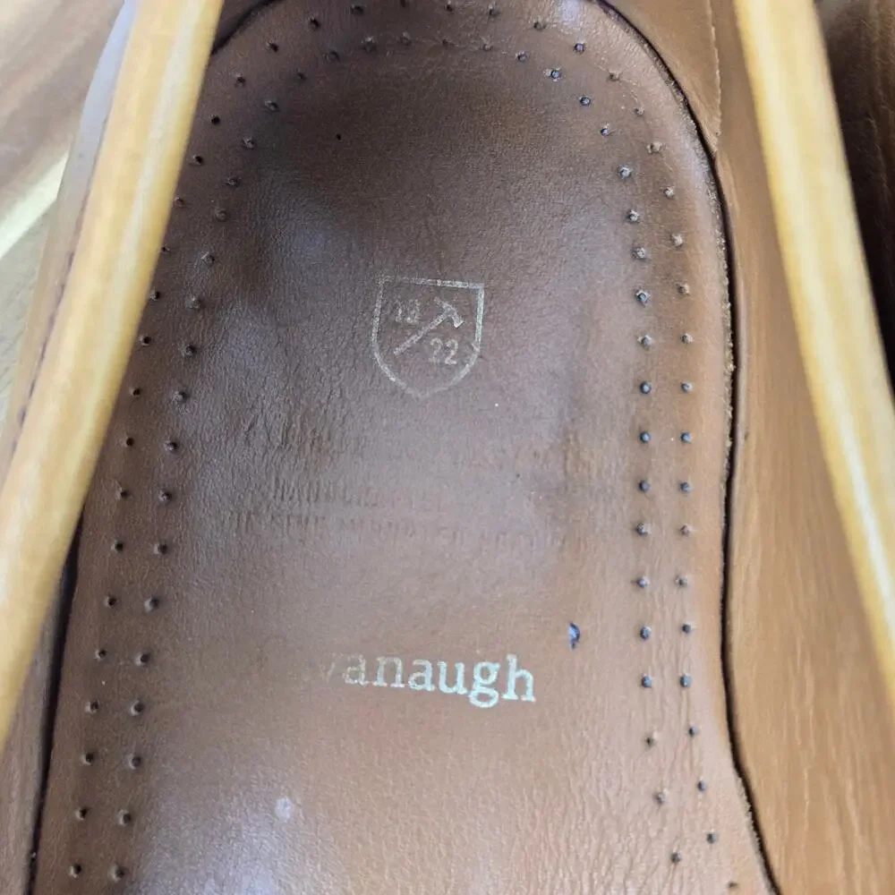 Allen Edmonds Mens 14D Cavanaugh Walnut Brown Leather Casual Pinch Penny Loafer